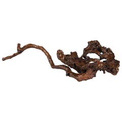 20th Century Ghen Diao He Root Lotus Leaf Sculpture 12