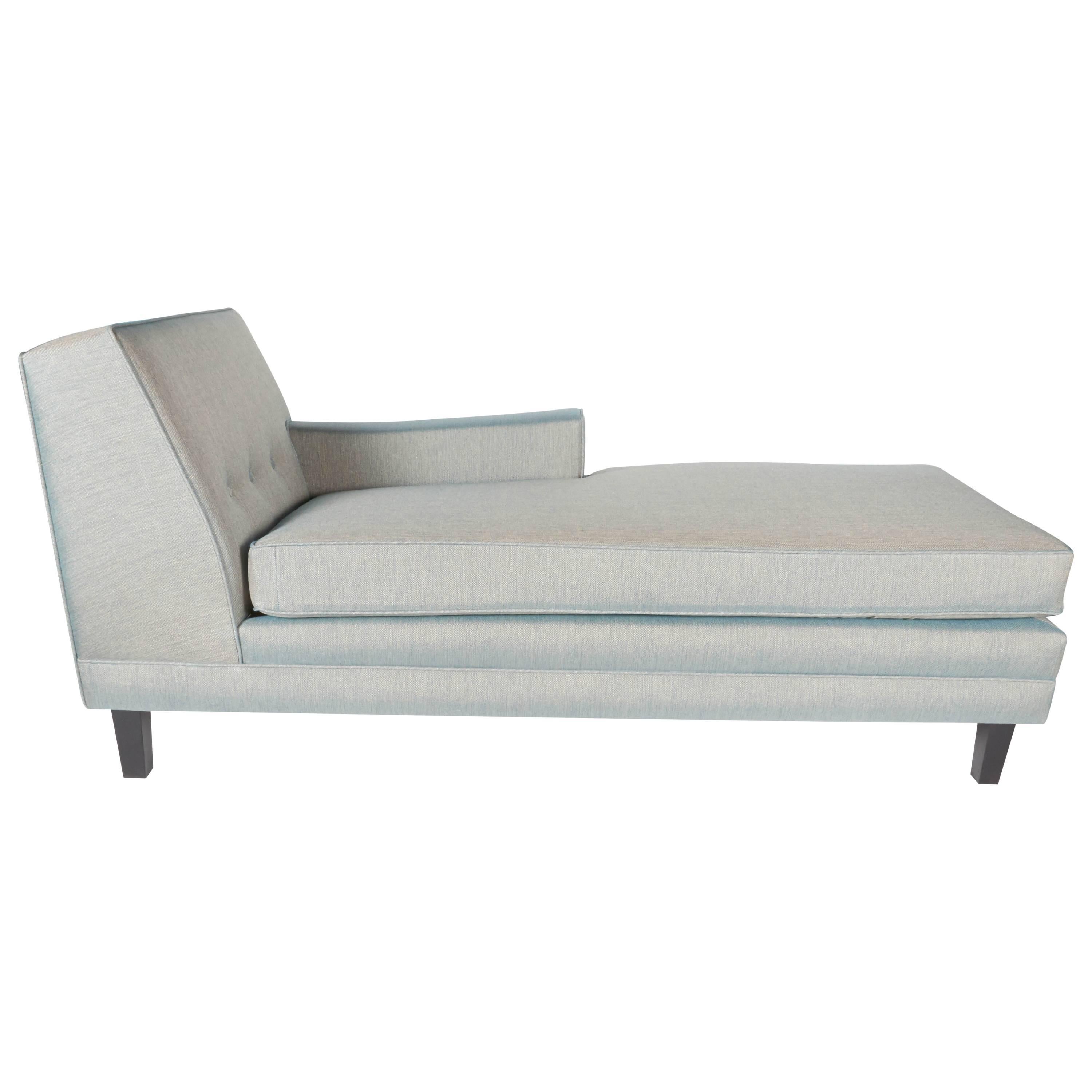 Mid-Century Modern Chaise Lounge with Low Profile Design