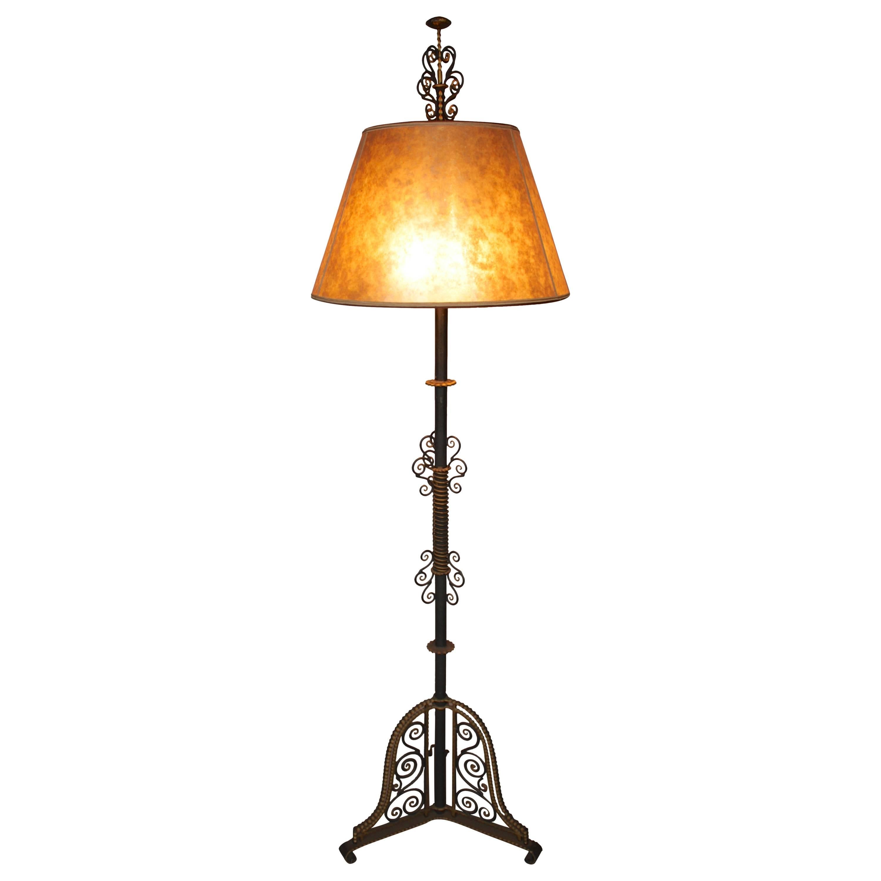 Spectacular Large Scale 1920's Spanish Revival Floor Lamp