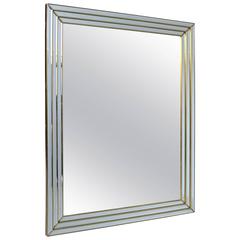 Large Brass Wall Mirror, Belgium, 1970s 3