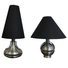 Retro Pair of 1970s Table Lamps