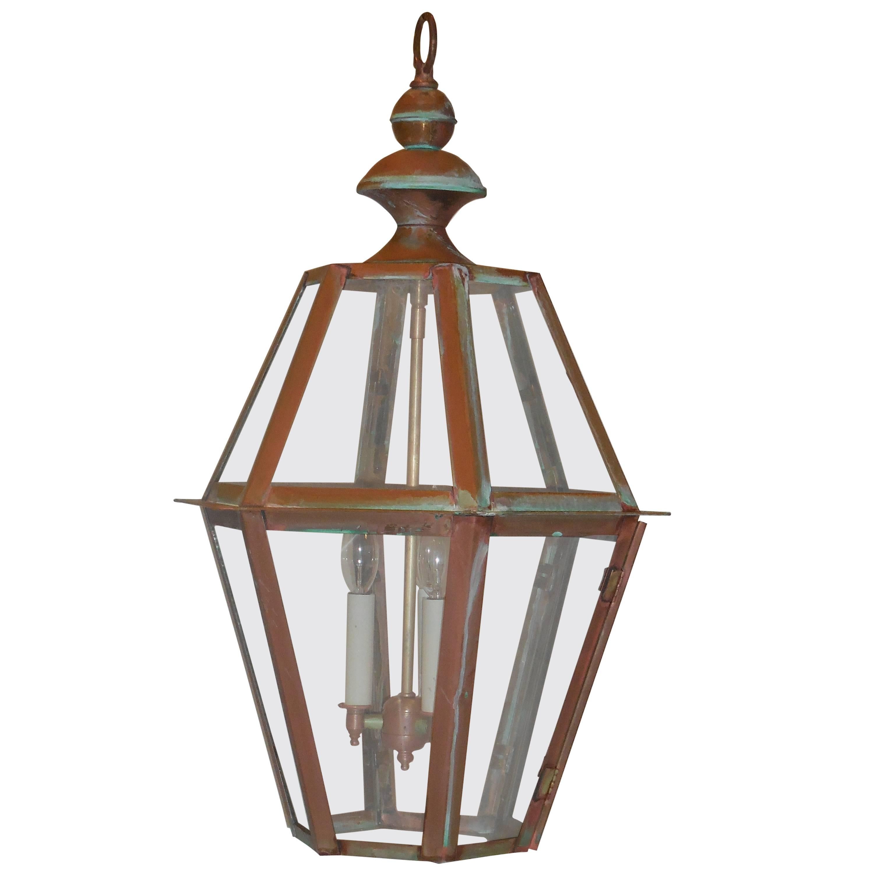 Six-Sided Copper Lantern