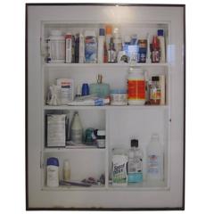 Vintage Huge Framed Photo Print of Medical Cabinet 