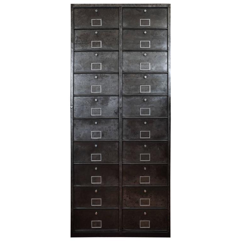 French Industrial 20 Drawer Metal For Sale at 1stDibs hobby