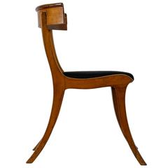 Kay Fisker Klismos Chair with Horsehair Seat, Denmark, 1920s