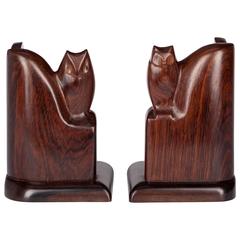 Art Deco Sculpted Bookends by Bernard Richters, 1920s