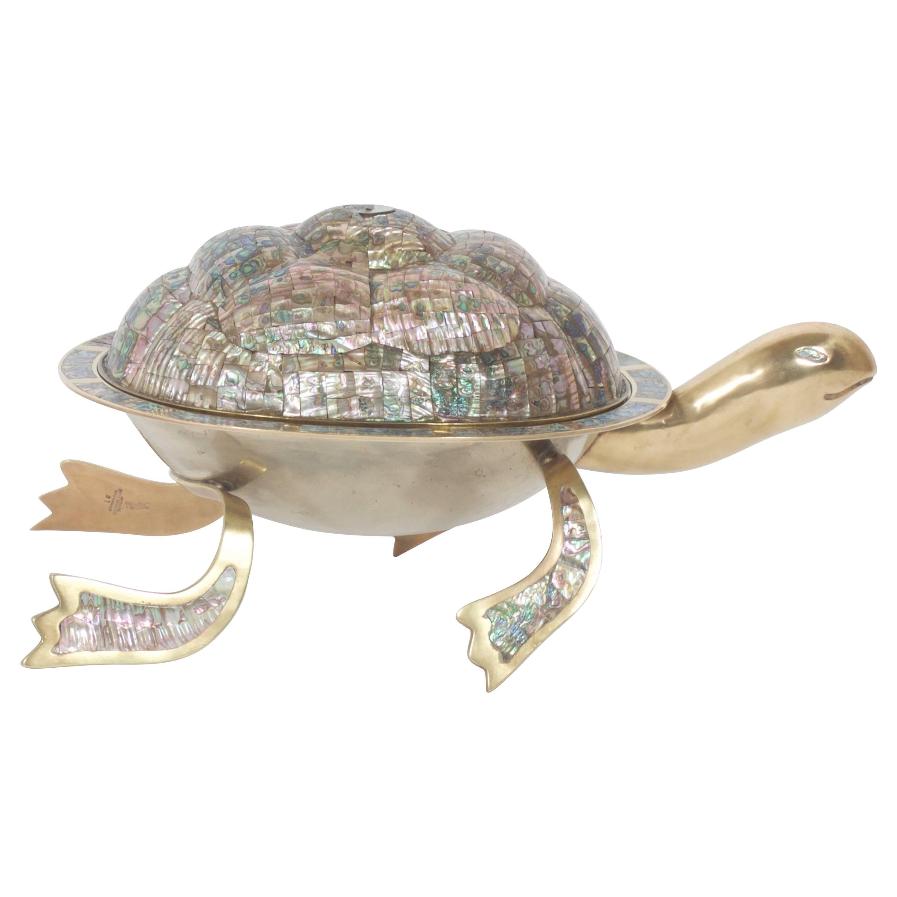 Abalone Turtle Serving Bowl