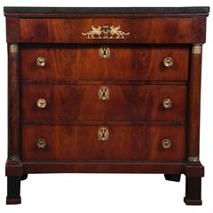 Empire Mahogany Commode