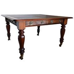 English Partner's Desk or Large Table, Early 19th Century