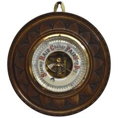 Carved Beechwood Barometer