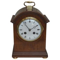 Edwardian Striking Mahogany Mantel Clock