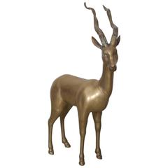 Extraordinary Huge Brass Ibex or Deer 7