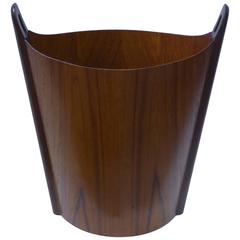 1968 Fine Einer Barnes Teak Waste Basket for P.S. Heggen