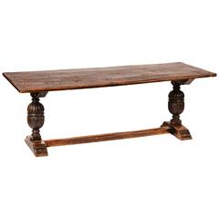 Antique English Jacobean Trestle table