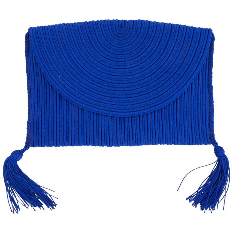 Handmade Moroccan Embroidered Fabric Shoulder Bag at 1stdibs