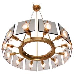 Twelve-Light Italian Chandelier by Crystal Arte 9