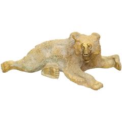 Gilt Bronze Russian Bear