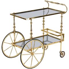 Mid-Century Brass Bar Cart from Spain 6