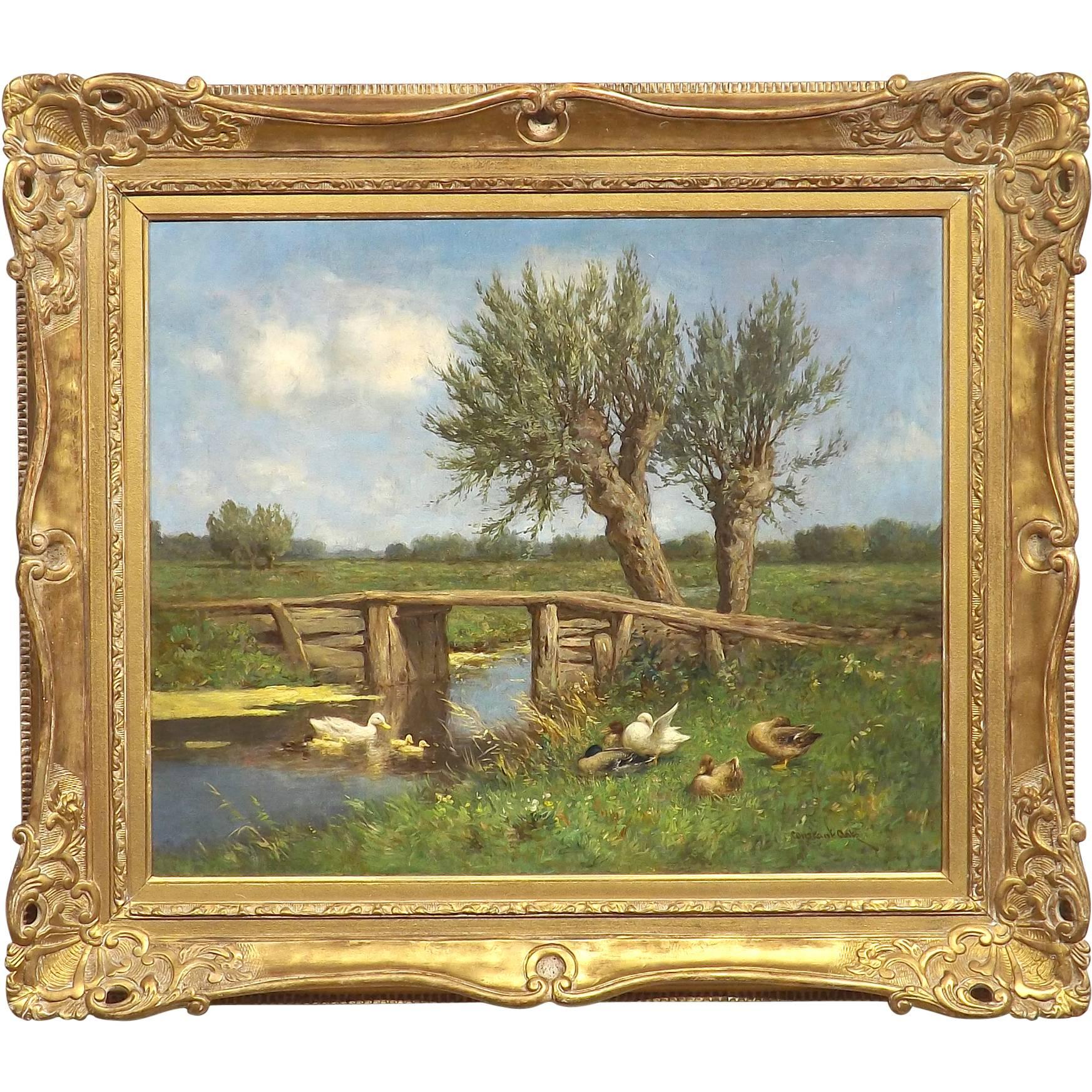 Family of Ducks by Dutch Painter Constant Artz