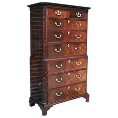Exceptional 18th Century George II Mahogany Chest on Chest