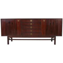 Danish Mid-Century Modern Rosewood Credenza by Brouer