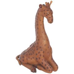 Retro Wicker Giraffe Box