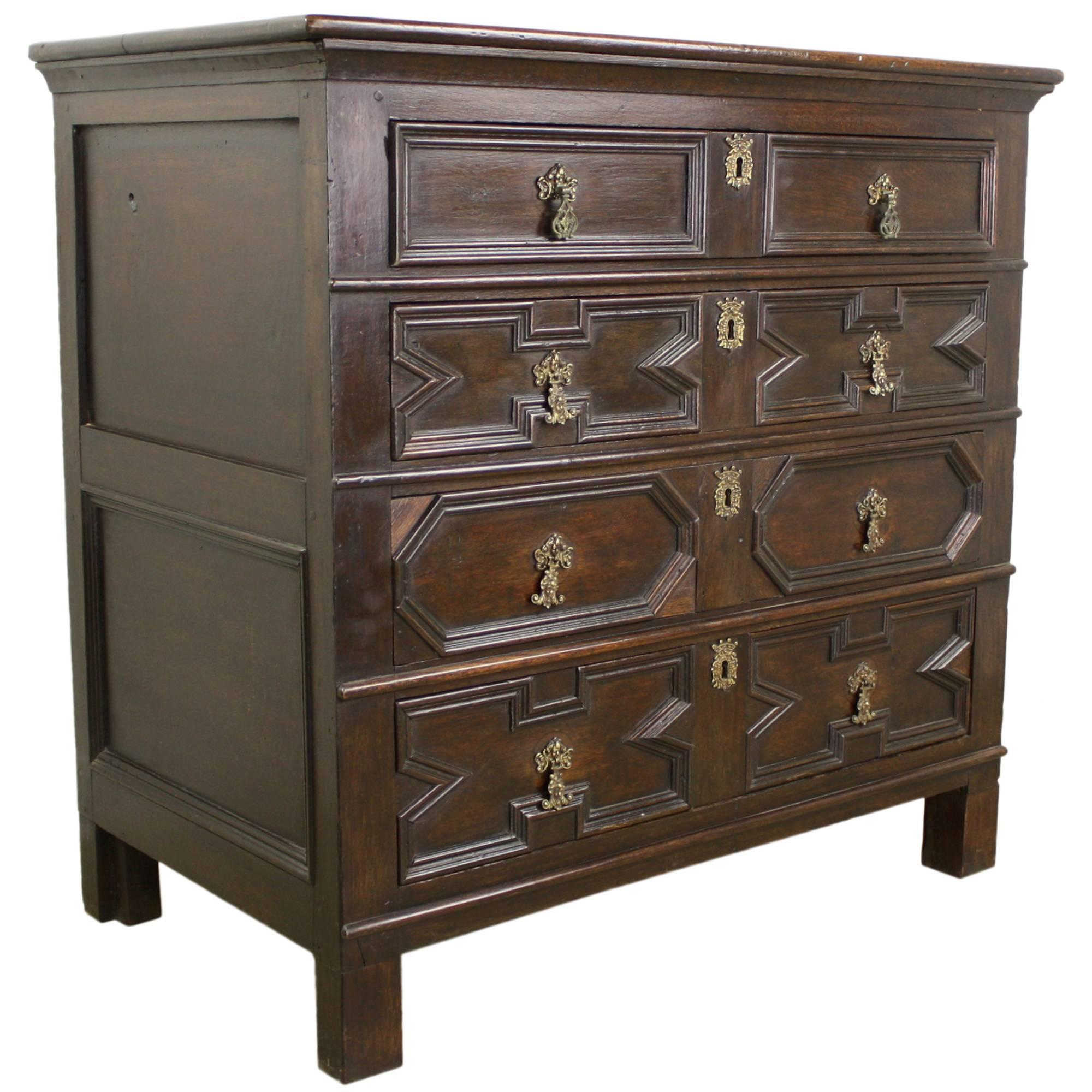 English Period Oak Chest of Drawers