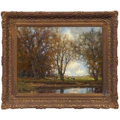 "Autumn Pastoral Landscape" by Dutch Painter Arnold Marc Gorter
