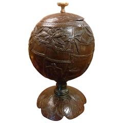 Antique Hand-Carved Coconut Cup