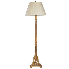 20th Century French Giltwood Floor Lamp