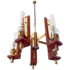 Large and Uncommon Chandelier by Robert Sonneman 10