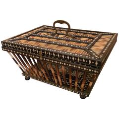 Antique Quill Basket Box
