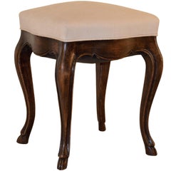19th Century French Stool with Carved Hoof Feet