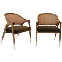 Pair of Edward Wormley Chairs for Dunbar