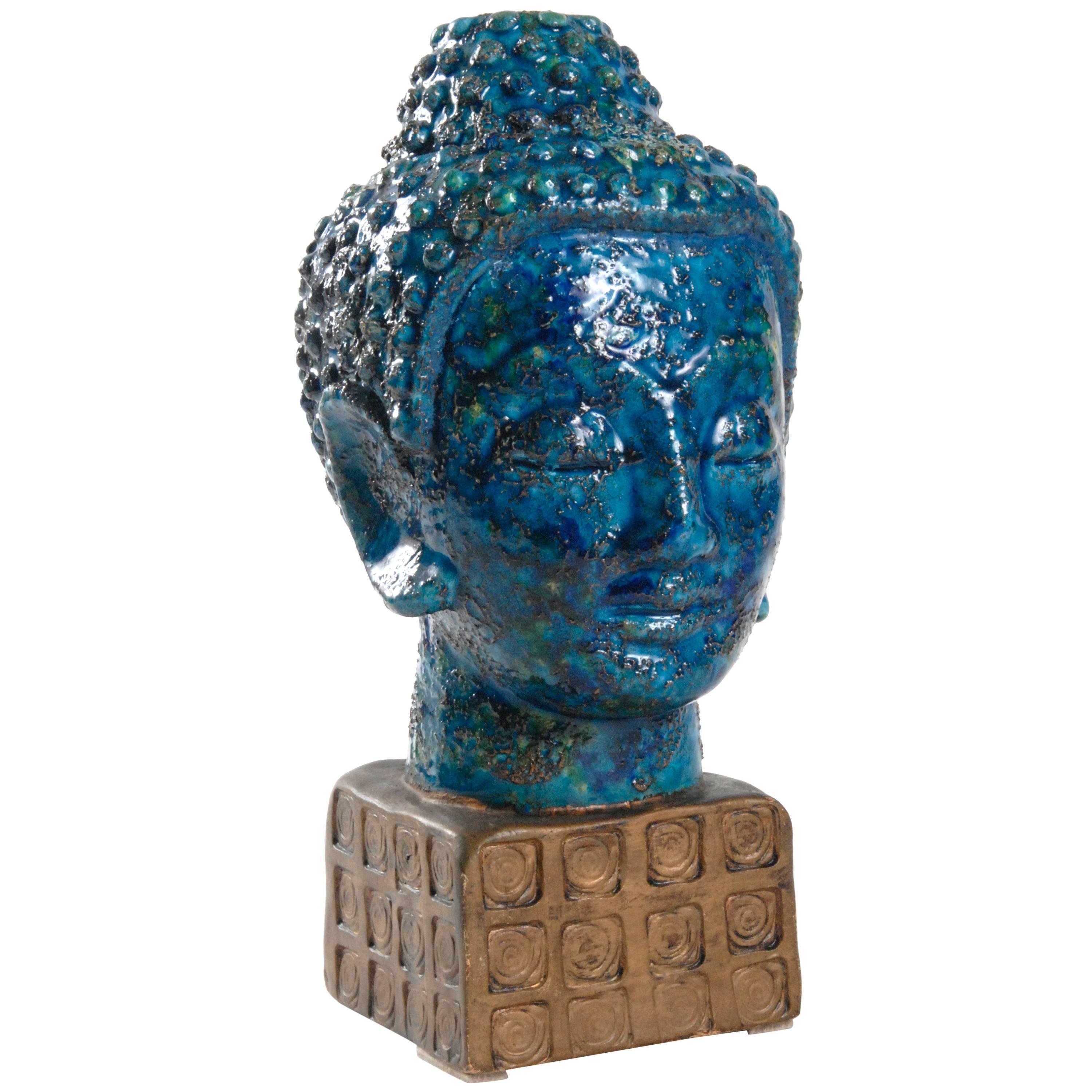 Midcentury Bitossi Buddha Head, Italy