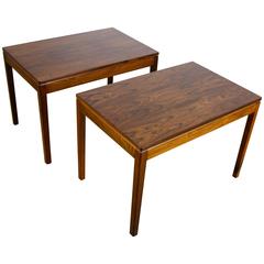 Mid-Century Modern Design a Pair of Rosewood Tables Mid-Century Modern Design a Pair of Rosewood Tables