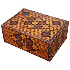 Star Pattern Speciman Wood Sewing Box