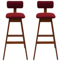 Pair of Danish Barstools for Vandrup Stolefabrik 12