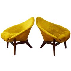 Pair of Adrian Pearsall Lounge Chairs for Craft Associates