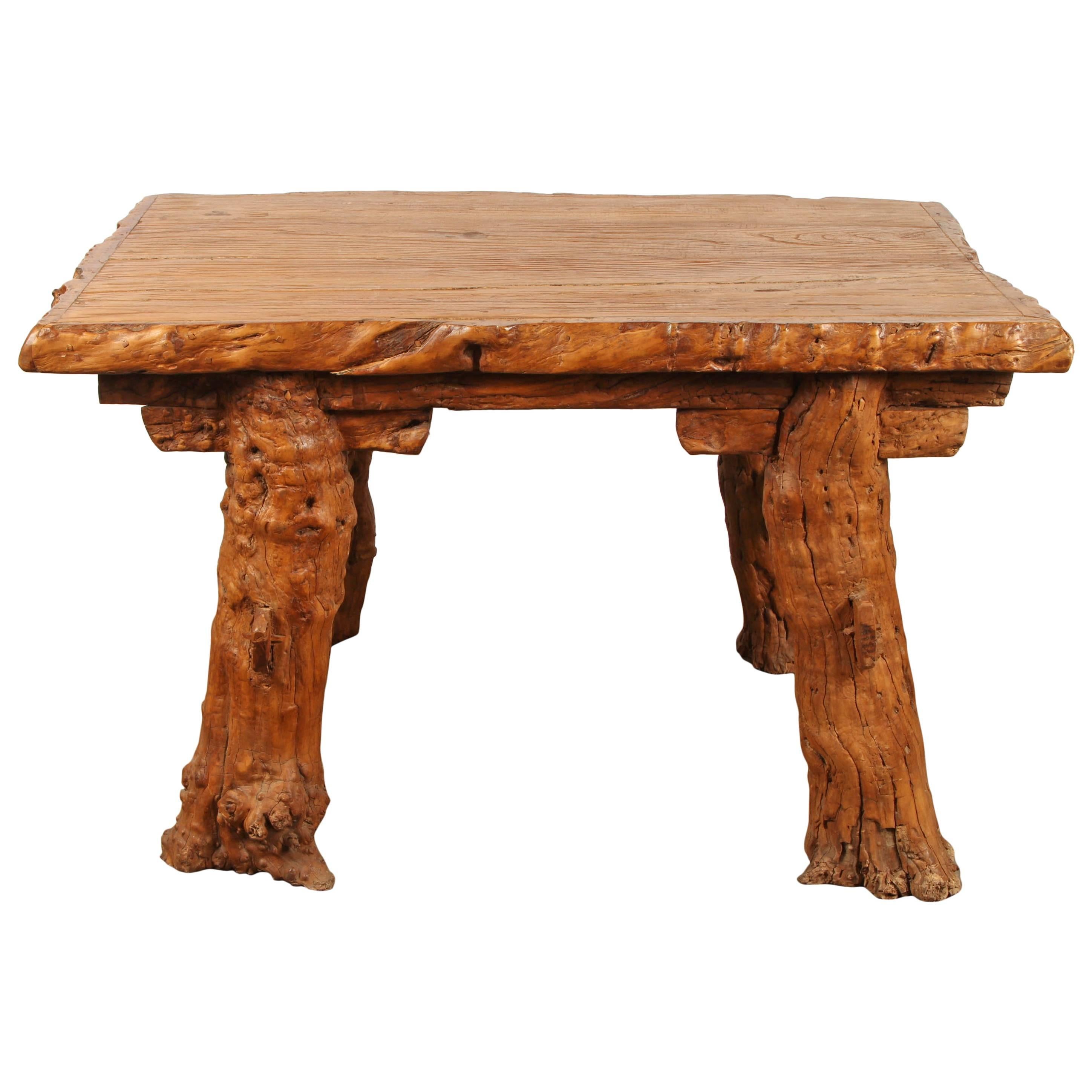Chinese Rustic "Root" Table For Sale