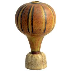 "Farsta" "Terra Spirea" Footed Vase by Wilhelm Kage for Gustavsberg