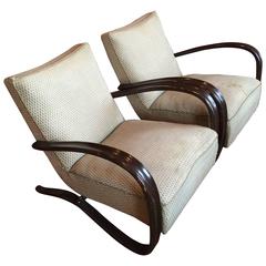 Pair of Jindrich Halabala "H269" Chairs