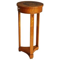 Continental Satinwood and Marquetry Work Table 12