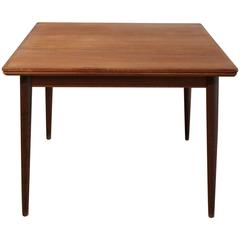 Vintage Danish Square Teak Dining Table