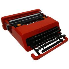 Olivetti Valentine Typewriter and Case by Ettore Sottsass