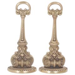 Pair of Cast Brass Doorstops