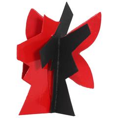 "Black and Red Abstract" by Sculptor David Hayes 8