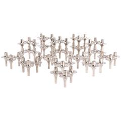 18 stacking Candle Holders by Nagel and Stoffi