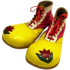 Vintage Colorful Fun Clown Shoes