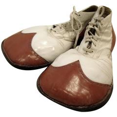 Vintage Red and White Big Clown SHoes